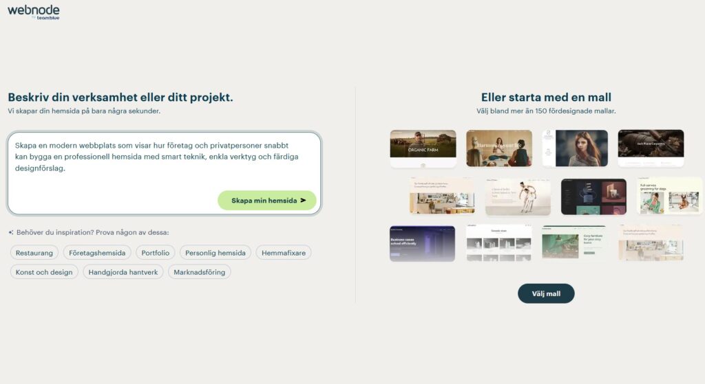 Bästa AI verktyg för hemsidor 1 AI verktyg hemsida webnode